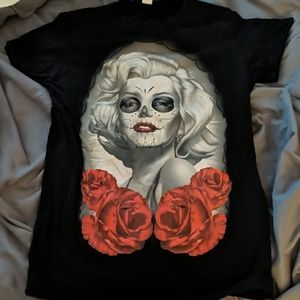 Marilyn Monroe sugar skull shirt